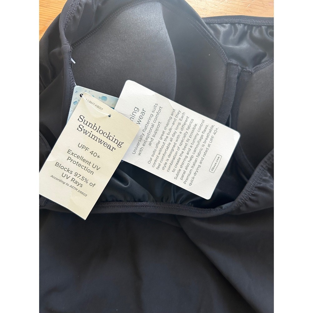 L.L. Bean Black One-Piece Swimsuit with Side Tie - Picture 9 of 13